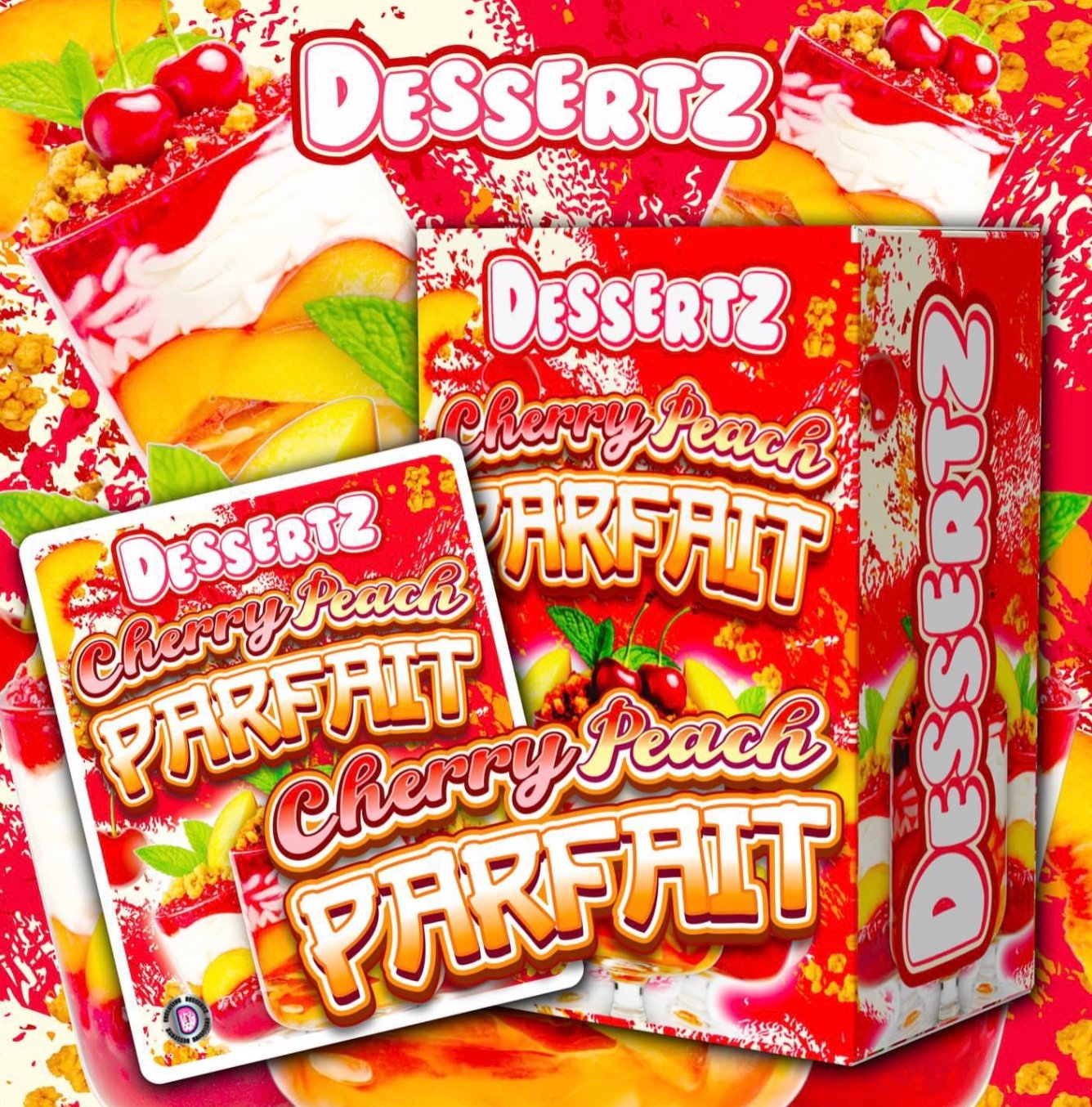 Dessertz Cherry Peach Parfait