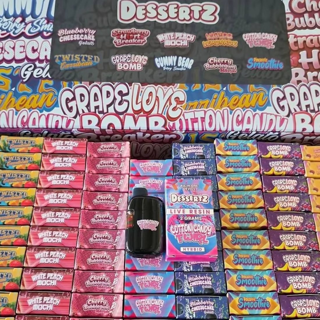 Dessertz 2g AIO disposable - Dessertz All in One Vape 25pcs