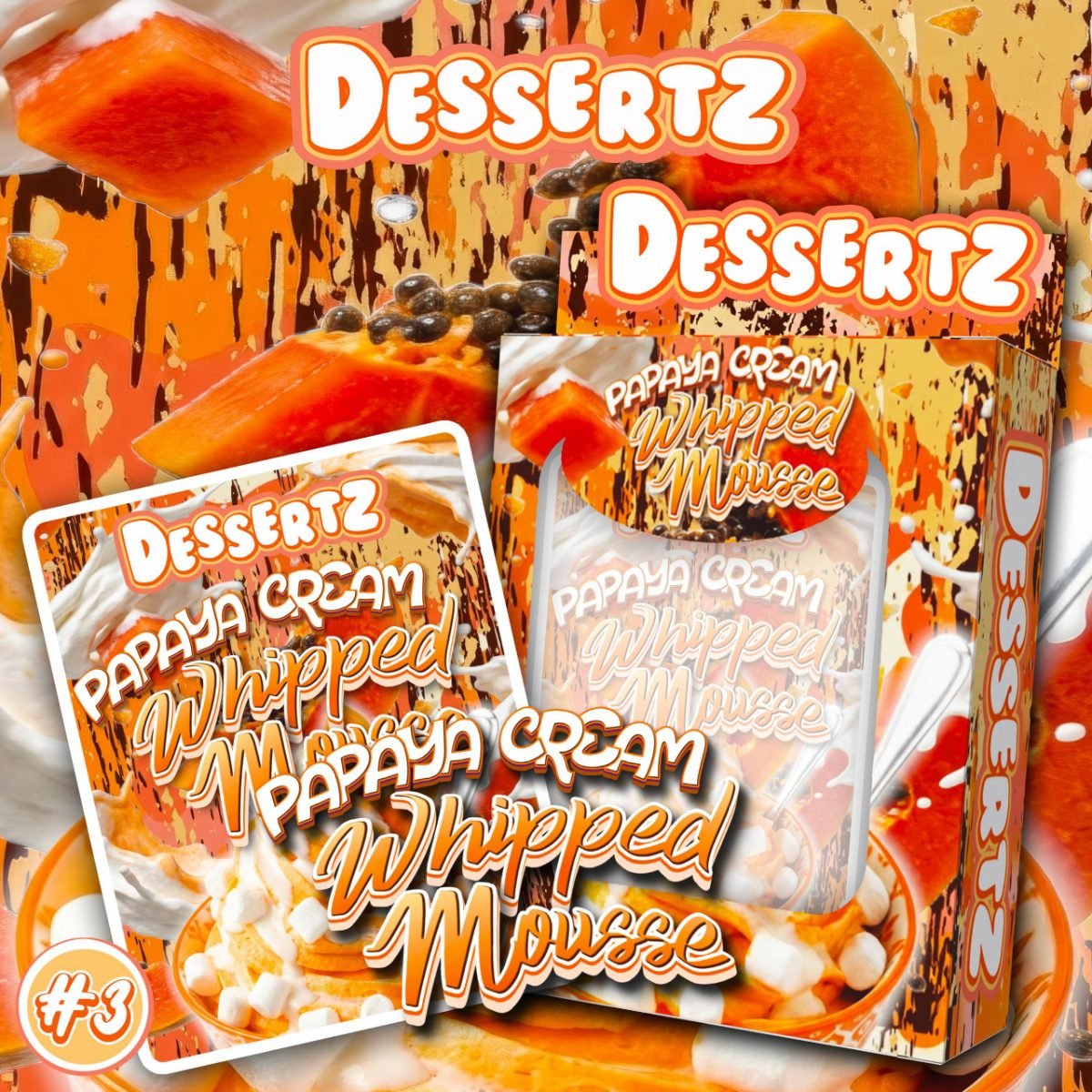 Dessertz Papaya Cream Whipped Mousse
